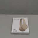 Sony WH-CH520 Wireless Headphones Bluetooth On-Ear Headset with Microphone and up to 50 Hours Battery Life with Quick Charging, Cappuccino