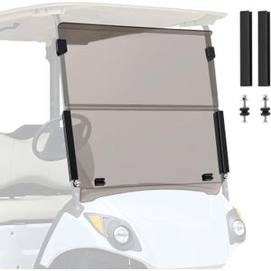 Nilight Golf Cart Windshield for Front Window Foldable UV Protection Compatible with Yamaha Drive G29 Gas or Electric Models 2007-2016 Tinted Polycarbonate (PC) Scratch and Impact Resistant