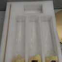 NUPTIO Hurricane Candelabra Candle Holder: 2 Pcs 6 Arm Gold Metal Candlestick Candelabras with Crystal Glass Chimney Cover 24 inch Tall Vintage Taper Candles Holders for Christmas Fireplace Decor