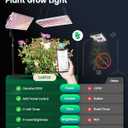 LETPOT 100 Watt (Max 120W Output) Grow Lights for Indoor Plants Full Spectrum, Smart APP, 8-Level Adjustable Light, Hanging & Standing, 270 Foldable, 360 Rotation, 2x3,3x4,18000 Lumens, High ppfd