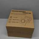 Bathroom Exhaust Fan with Light,9.8 in Panel,3000K/4500K/6000K 12W 7.5In Square LED,117 CFM,0.7 Sones 4 Inches Duct 110V,Quiet Ventilation Exhaust Fan for Shower/Home/Office(3-Colour LED)