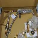 Kingston Brass KS2988NL Governor Widespread Lavatory Faucet with Brass Pop-Up and Metal Lever Handle, Brushed Nickel