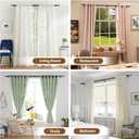 2 Pack Black Curtain Rods for Windows 48 to 84 Inch, USFOOK 7/8 Inch Telescoping Splicing Drapery Rods 32 to 86 Inch, Decoration for Home with Decorative Translucent Finials
