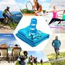 2 x YQXCC 4 Pack Cooling Towels | 40"x12" | Ice Cool for Neck | Microfiber Soft Breathable Chilly | for Yoga, Golf, Gym, Camping, Running, Workout & More Activities