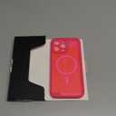 ImpactStrong Magnetic Guard Designed for iPhone 14 Pro Max Case [Camera Protection] [Military Grade Drop Tested] [Compatible with MagSafe] Slim Translucent Matte Phone Case (6.7") - Hot Pink