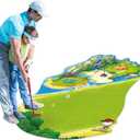 mini Golf, Toddler Golf Clubs, mini Golf Set with Putting Mat, Kids Putting Green, Kids Golf Clubs 3-5, Indoor and Outdoor Toddler Golf Set for Boys Girls