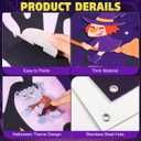 Halloween Felt Board 3.4FT 36 Pcs Happy Halloween Felt Story Board Dead Tree DIY Craft Project Scary Pumpkin Ghost Hanging Ornament Decor Storytelling for Trick or Treat Gift (36, Tree)