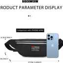 Fanny Packs for Women Men Fashion Waterproof Belt Bag, Cute Waist Pack for Travel Hiking Running