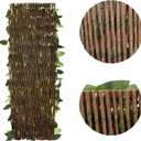 Expandable Fence Privacy Screen for Balcony Patio Outdoor,Decorative Faux Ivy Fencing Panel,Artificial Hedges (Single Sided Leaves)