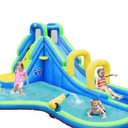 Inflatable Water Slide Kids Bounce House Castle Splash Water Pool with 680-Watt Blower