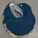 Seematn 10 Pcs Baby Muslin Bibs for Unisex Girls & Boys Drool Bibs Bandana Ruffle Soft Cotton for Newborn Infants Toddlers(Cool Colors)