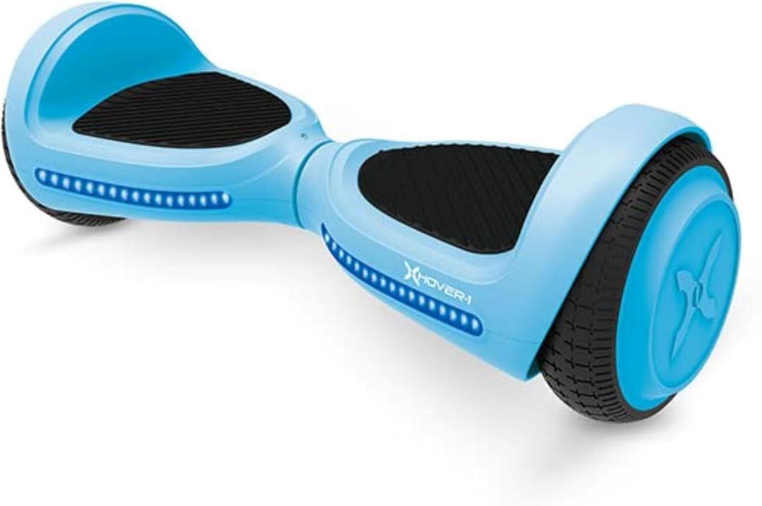 Hover-1 My First Hoverboard Electric Self-Balancing Hoverboard for Kids with 5 mph Max Speed, Dual 150W Motors, 6.3 Tires, 3 Miles Max Range, and LED Headlights (Blue)