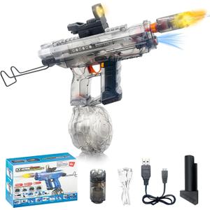 Upgraded Electric Water Gun for Adults Kids 26-32FT Long Range Automatic Squirt Gun Auto-Refill 800ml High Capacity Water Guns Toys with LED Light, Pool Beach Outdoor Summer Gift Toys