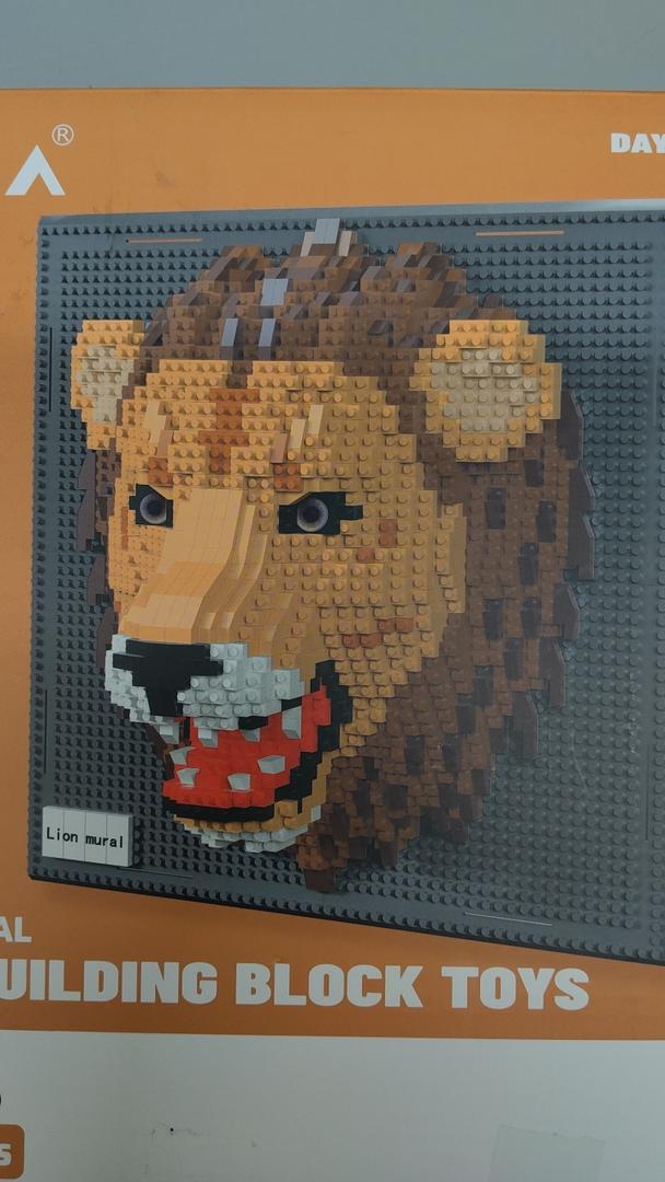 Lion Animal 3D Wall Art Micro Mini Building Blocks Set for Adults, Unique Home Wall Decor or Table Display, No Compatible with Lego, Ideal Birthday Christmas Toy Gift for Teens (2005 PCS)