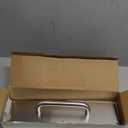 Sumnacon 1 Set 16" Stainess Steel Door Handle Pull & Push Plate - Heavy Duty Silver Gate Handle Bar for Home/Office/Warehouse/Public,Suitable of Wooden/Composite Door with Screws,Brushed