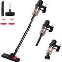EFSHEER Stick Vacuum Cleaner 17000KPa Lightweight Corded Vac with Handheld 3-in-1, 600W Powerful Suction Vacuum Cleaner Portable with HEPA Filters, for Multi-Surfaces