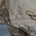 Women 1920s Formal Dress Tassels Sleeve Sequins Gatsby Maxi Evening Gown Size L