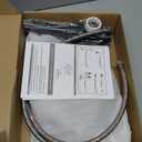 Matte Black Bathroom Sink FaucetModern 3 Hole Bathroom Faucet 2 Handle 4 Inch Centerset with 4 Water Outlet Modes, 360 Swivel Spout & Pop-Up Drain