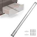 homdiy 2 Pcs Bottom Mount Centered Drawer Slides for Cabinet and Dresser 20 Inch Heavy Duty Center Mount Drawer Rails 3/4 Extension Glide Track