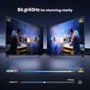 NEWCARE 8K HDMI Switch 3 in 1 Out, HDMI 2.1 Switch with Remote, HDMI Splitter 4K@120Hz Support 8K@60Hz HDCP2.3 HDR10+ VRR ALLM Dolby, HDMI Switcher Compatible with TV PS5/4 Xbox Laptops PC Projector