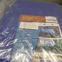 Large Waterproof Tarp - Heavy Duty 5 Mil Thick Poly Tarpaulin Ideal for Canopy Tents, Boats, RV or Pool Covers - Multipurpose Protective Tarps with Grommets for Indoor and Outdoor Use | 25' x 40' (Blue-lightweight Protection)