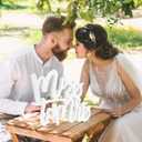Bridal Shower Decorations Miss to Mrs Sign for Batcholette Party Table Centerpieces Wedding Plastic Photo Booth Props for Wedding Party Decorations Supplies