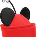 Disney Minnie Mouse Ears & Flower Red Novelty Cosplay Pillbox Hat
