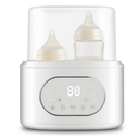 Bottle Warmer, 10-in-1 Fast Baby Bottle Warmer for Breastmilk & Formula, Double Milk Warmer with Timer, Accurate Temp Control, Thaw, Steaming, Heat Food, Keep Warm and Night Light