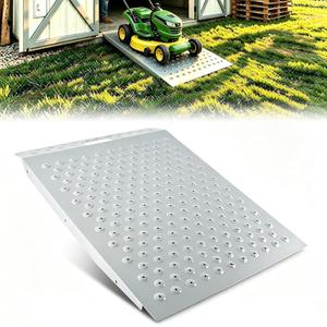 36" x 24" Heavy Duty Shed Ramp for Riding Mower, 1100 lbs Capacity Lawn Tractor Loading Ramp, Anti-Slip Metal Ramp for ATV, Motorcycle, Snow Blower & Garden Equipment, 1PC