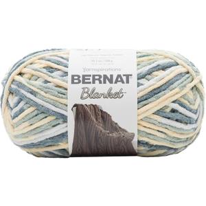 Bernat Blanket Yarn, 10.5 oz, Soft Sunshine Green, 1 Ball
