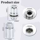 5PCS M12 x 1.5 Car Wheel Lock Lug Nut Set, 4PCS Vehicle Tire Lock and 1PC Key, 00276-00900 Anti-Theft Wheel Locking Lug Nut Set, Compatible with Matrix Avalon ES 300 CT200h