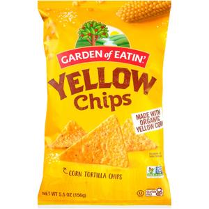 Garden of Eatin' Tortilla Chips, Sea Salt, Yellow Corn, 5.5 oz (Pack of 12), Best By 07 Jul 05 2025