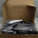 Laiensia 5-Tier Entryway Coat Rack, Coat and Shoe Rack, Entryway Bench Storage Organizer with 8 Hooks for Bedroom, Hallway, Office, Black