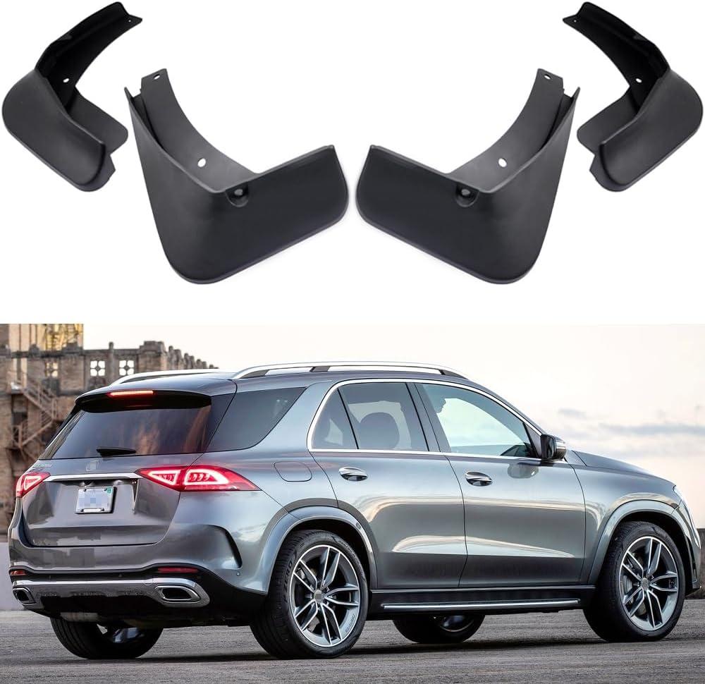 Mudguards Mud Flaps Splash Guards Fenders Compatible with 2020-2024 Mercedes-Benz AMG GLE 53, GLE 580, GLE 450, GLE 350 w/AMG-Line Package & Running Boards (No GLE Coupe), 4pc Mud Guard Kit