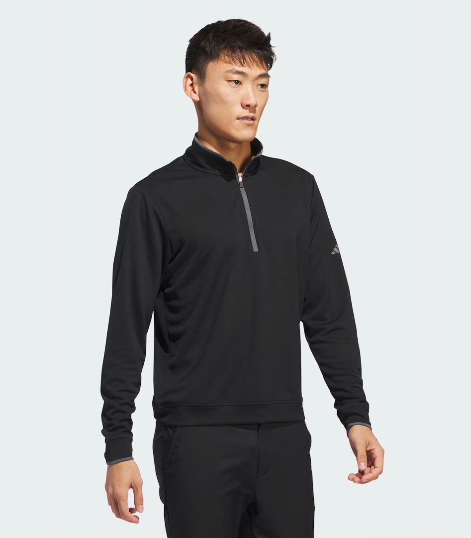 adidas Golf - AEROREADY Mesh Half-Zip Golf Top - Black