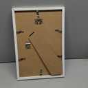 upsimples 8x12 Picture Frame, Display Pictures 6x8 with Mat or 8x12 Without, Wall Hanging Photo Frames, White, 1 Pack