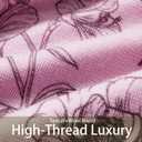 PATPAT Kids Pajama Set,Snug Fit Pjs with Soft Tencel Lyocell Wool Blend, All-Season Comfort, Ages 2-12 Years (Pink)