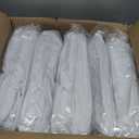 50 Pcs White Folding Chair Cover Washable Removable Universal Fitted Chair Cover Protector for Wedding Party Banquet Holidays Celebration Decoration Chair Covers
