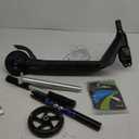 Electric Scooter for Kids Age 6-10, Kick-Start Boost Scooter with Adjustable Speed and Height, Flash Wheel & Deck Lights (Black)