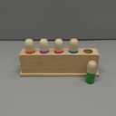 Pop Up Toy Multicolor Puppets | Wooden Color Sorting Toys | STEM Montessori Color Matching Toys | Preschool Learning Educational Toys Gifts for Kids Boys Girls Ages for 1 2 3 Years (Classic Colours)