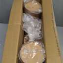 Paper Soup Containers with Lids, 50 Pack Brown Soup Bowls Biodegradable Ice Cream Cups with LidS for Hot Soup or Ice Cream (50 sets, 8 oz)