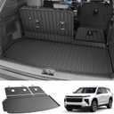 Cartist Cargo Mat & Backrest Mat Fits for Chevy Traverse 2024-2026 & GMC Acadia 2024-2026 & Buick Enclave 2025-2026 (7/8 Seats) All Weather TPE Trunk mat for Traverse/Acadia/Enclave Car Accessories