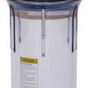 Pentair Pentek 150071 Traditional Standard Filter Housing, 3/4" NPT #10 Clear Water Filter Housing with Mounting Bracket Cap and Pressure Relief Button, 10-Inch, Blue/Clear