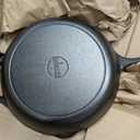 Lodge Seasoned Cast Iron Skillet - 12 Inch Ergonomic Frying Pan with Assist Handle