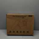 Pecute Heated Outdoor Cat House with Heating Pad - Weatherproof Insulated Winter Shelter for Outside Feral Cats, Cathouse with 2 Exits, Reinforced Metal Frame, Expanded Canopy for Porch Garage Barn