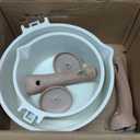 CAROTE 1.5Qt & 3.0Qt Sauce Pan Sets with Lid Cooking Pots Nonstick Saucepans Cookware Set with Pour Spout Small Kitchen Pot, Induction Comptable, Easy to Clean, PFOA FREE (White Granite)