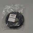 RG6 Coaxial Cable, Coax Cable Cord with Gold F-Type Connector, High Speed Internet, Digital TV Aerial for HDTV, Satellite, Antenna, Modem with Extender- 30ft (Black)