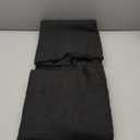 OWENIE Black Faux Linen Curtains for Bedroom Living Room 63 Inch Length 2 Panels Set, Light Filtering Thick Faux Linen Textured Dining Room Curtains Drapes, Modern Back Tab Top, Black, 42" W x 63" L