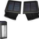 GOODFOEVER 2 Pack Solar Lights for Outdoor Fence and Wall: Replacement Top, Waterproof
