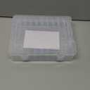 Mathtoxyz Bead Organizer Box, 31Pcs Small Beads Organizers and Storage Plastic Cases Mini Clear Dimond Storage Containers Boxes with Hinged Lid and Rectangle for Bracelet Making DIY Jewelry Craft Nail